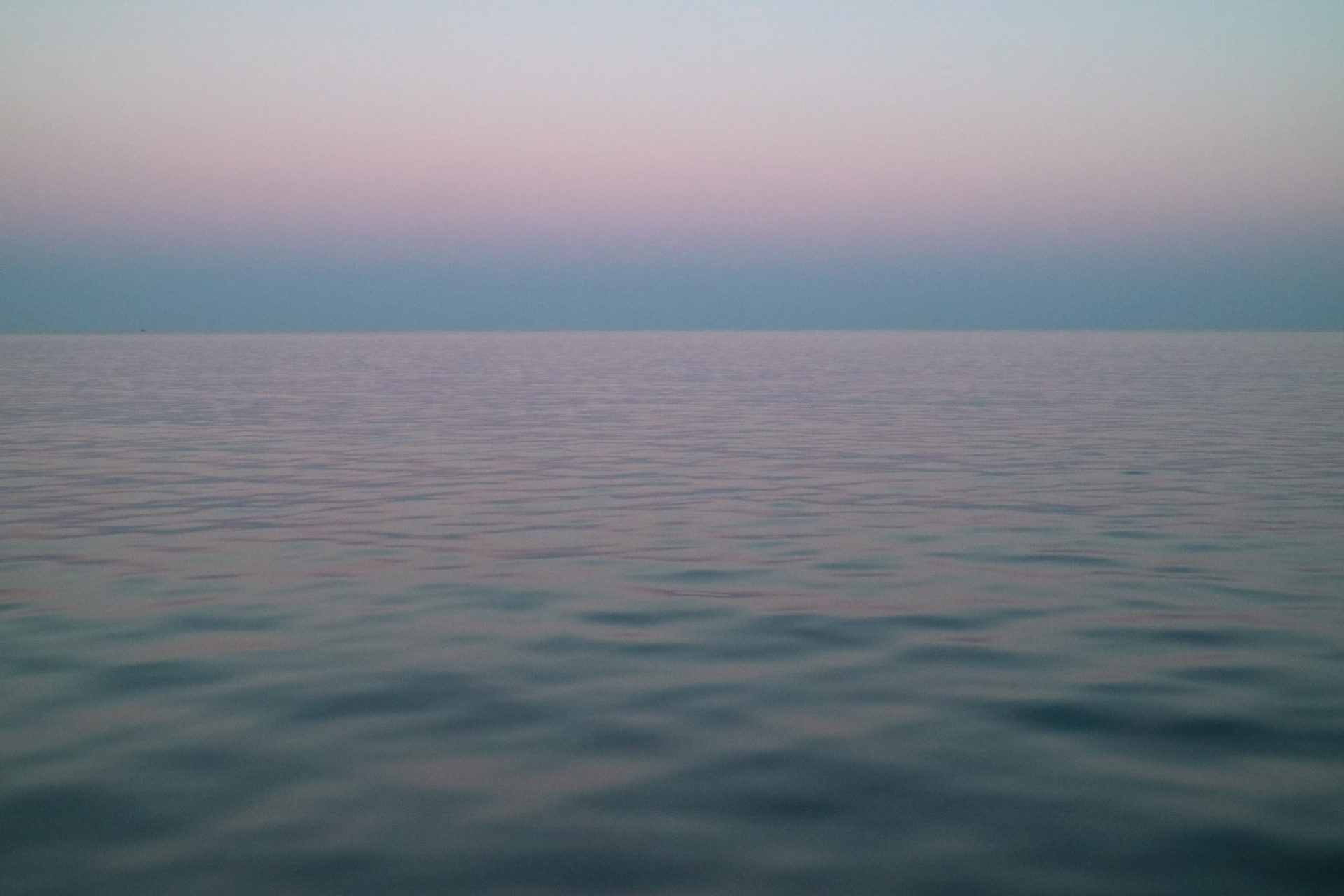 Pasteltöne Meer Horizont